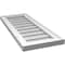 Ekena Millwork Vertical Surface Mount PVC Gable Vnt: Non-Functional, w/2"W x 1-1/2"H, Brickmould Frame, 12"W x 30"H GVPVE12X3002SN - alternate 2